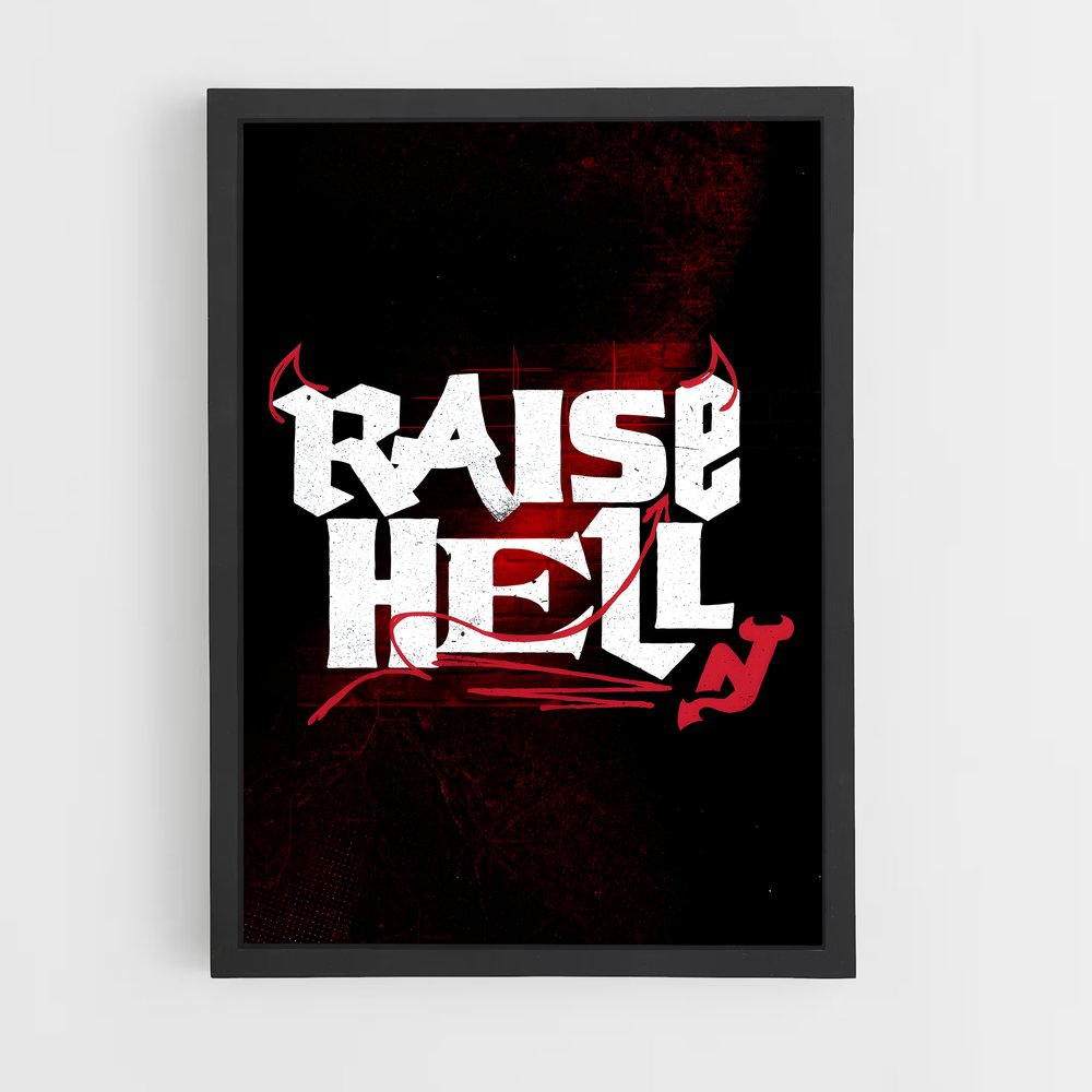 Poster Raise Hell – affiche Hockey sur glace (vue 2)